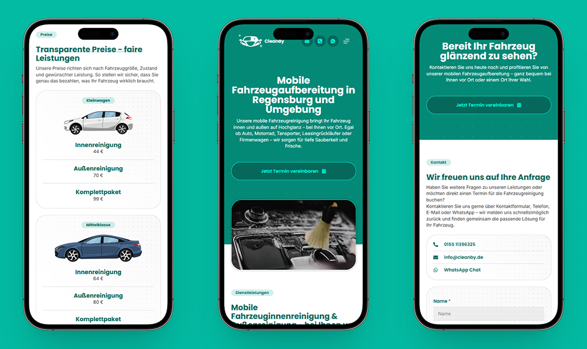 cleanby.de Mobile